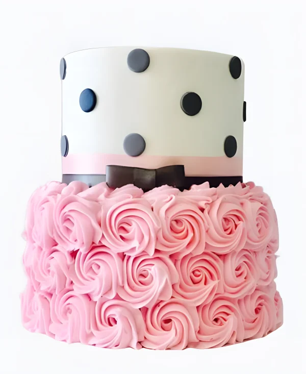 Торт Нежность в горошек Фото