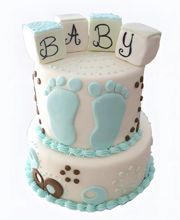 Торт Ножки и кубики Фото