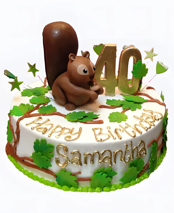 Торт Праздник среди листьев Фото