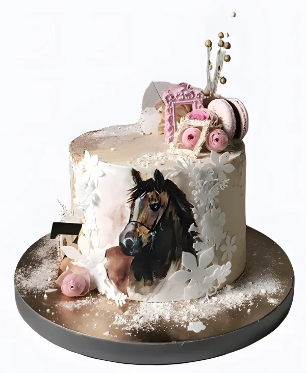 Торт Пудровая рама Фото