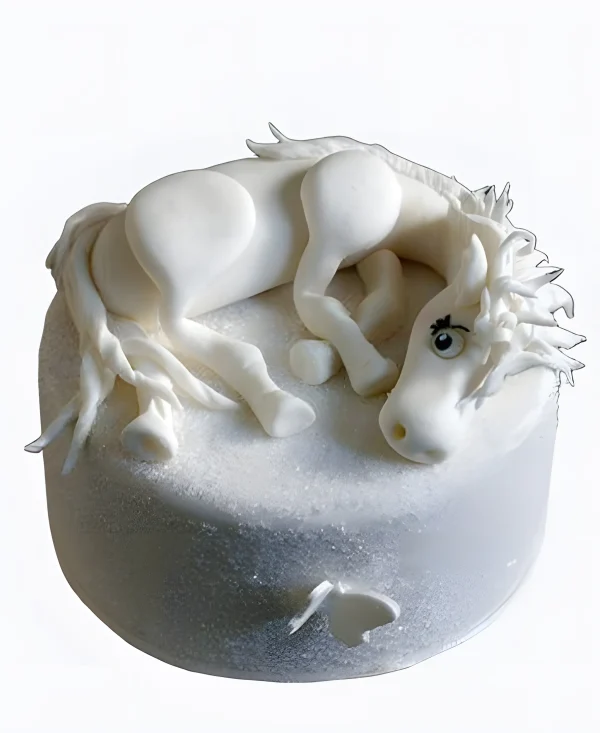 Торт Снежная лошадка Фото