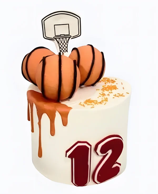 Торт Три мяча в корзине Фото