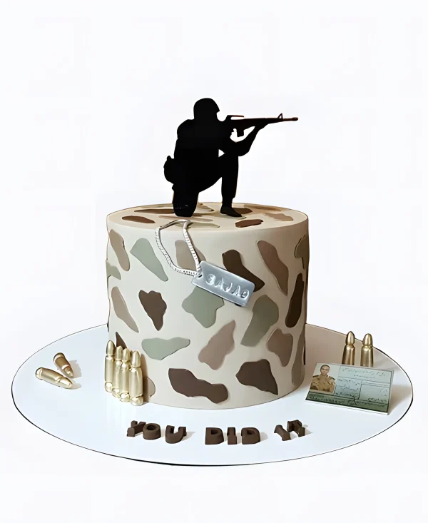 Торт Военный камуфляж Фото