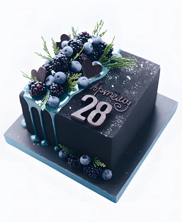 Торт Ягодный куб Фото