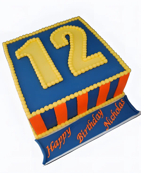 Торт Яркий куб 12 лет Фото