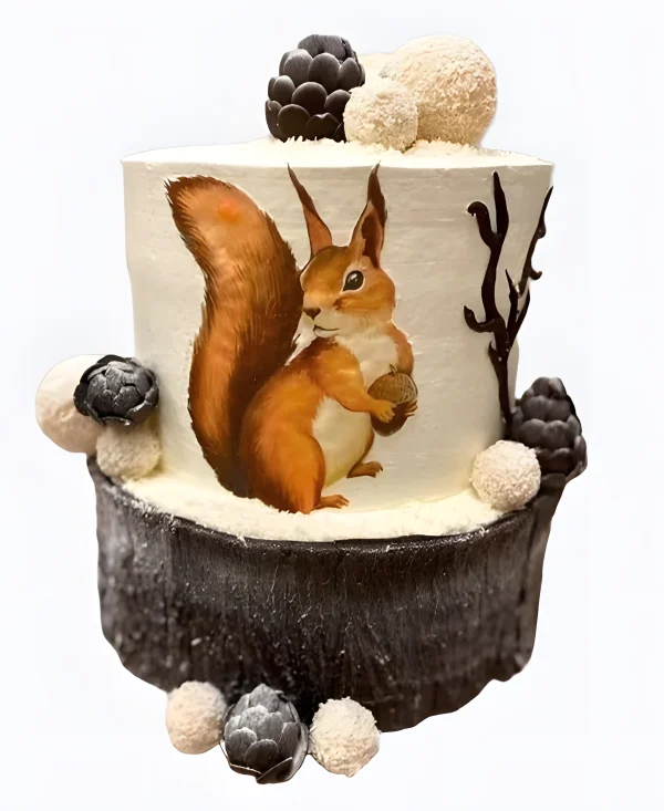 Торт Зимний лес Фото