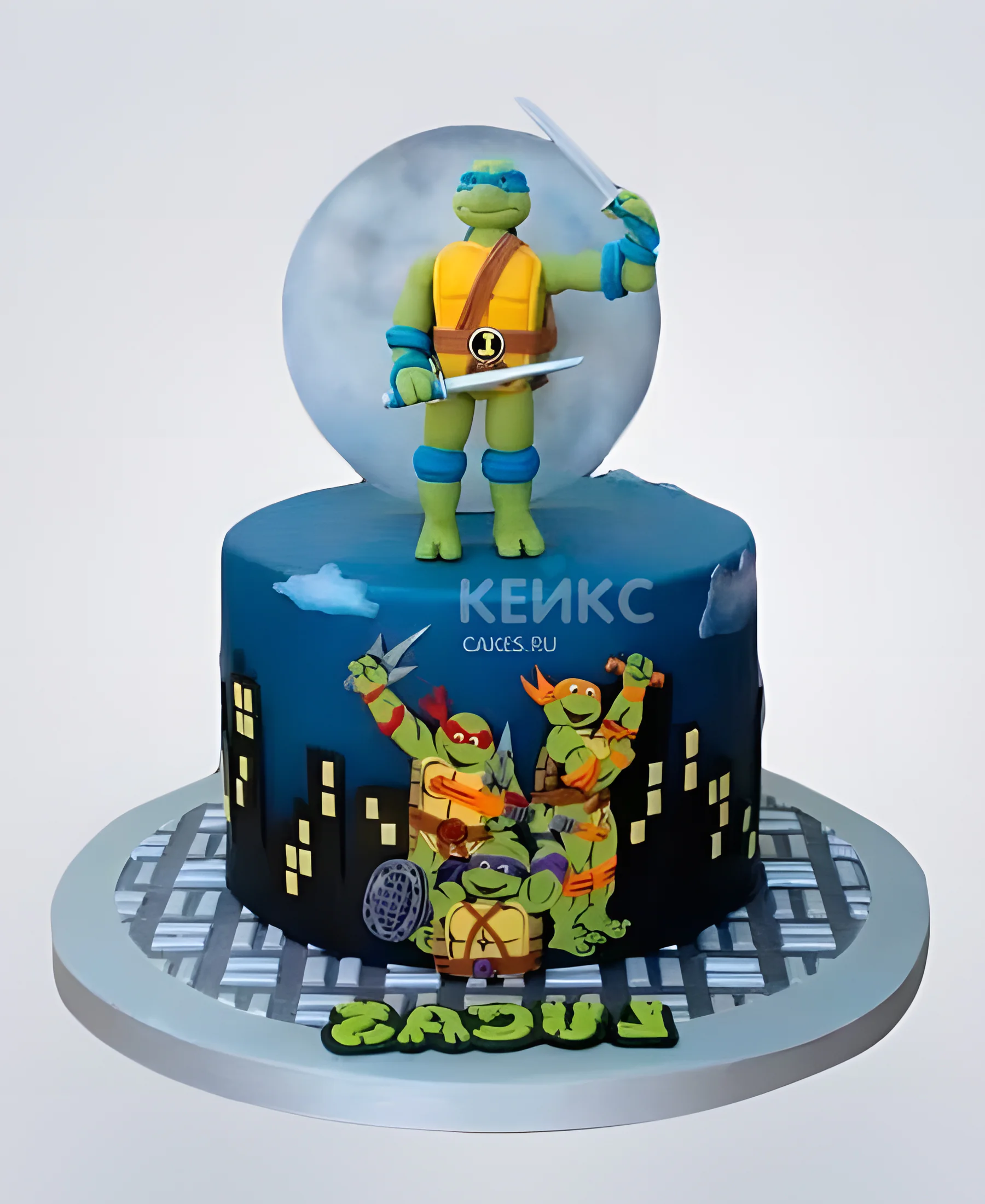 Торт Черепашки ниндзя Леонардо Фото