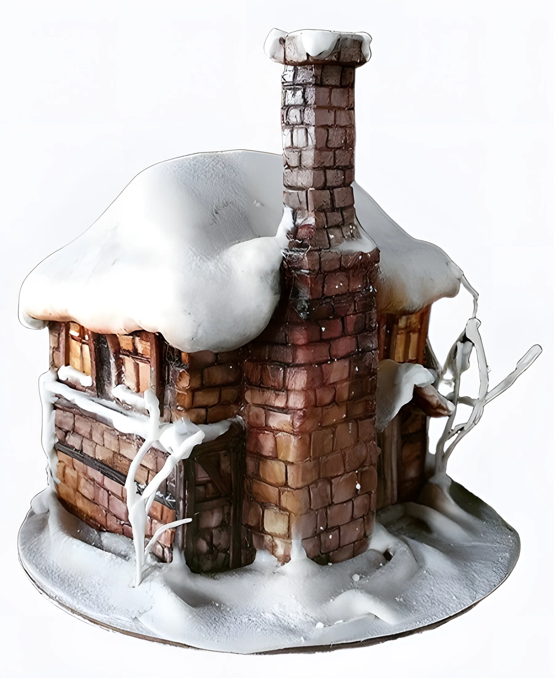 Торт Домик под сугробами Фото