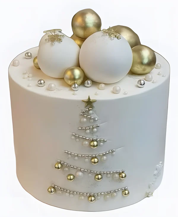 Торт Елка из жемчужных бусин Фото