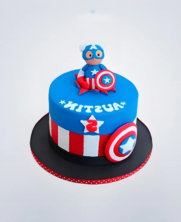 Торт капитан америка 2 Фото