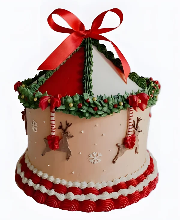 Торт Карусель с оленями Фото