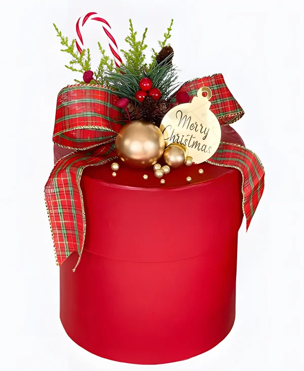 Торт Красная рождественская коробка Фото