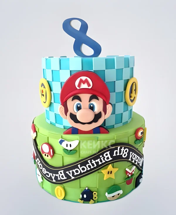 Торт Марио на день рождения 8 лет Фото