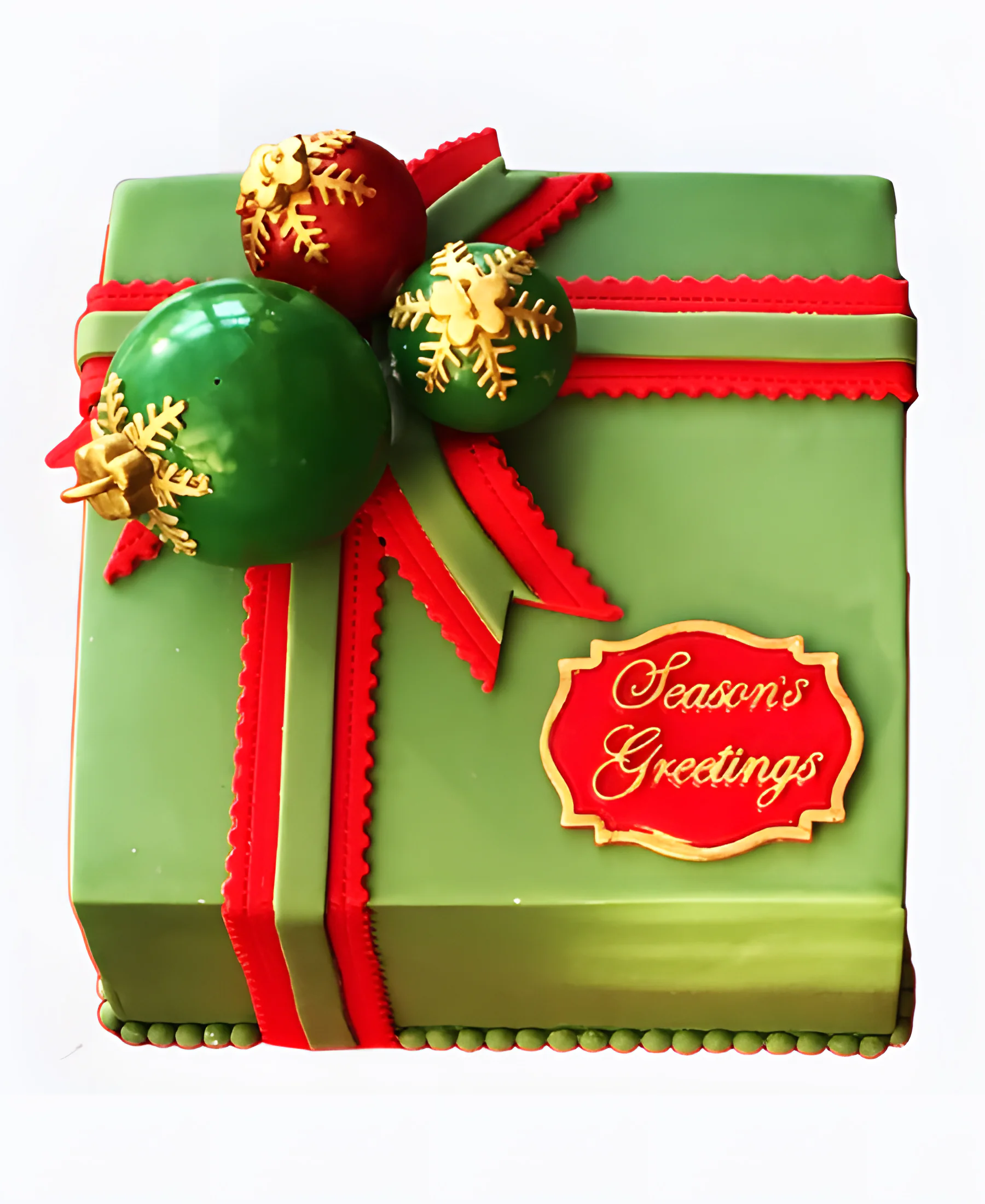 Торт Новогодний подарок Фото