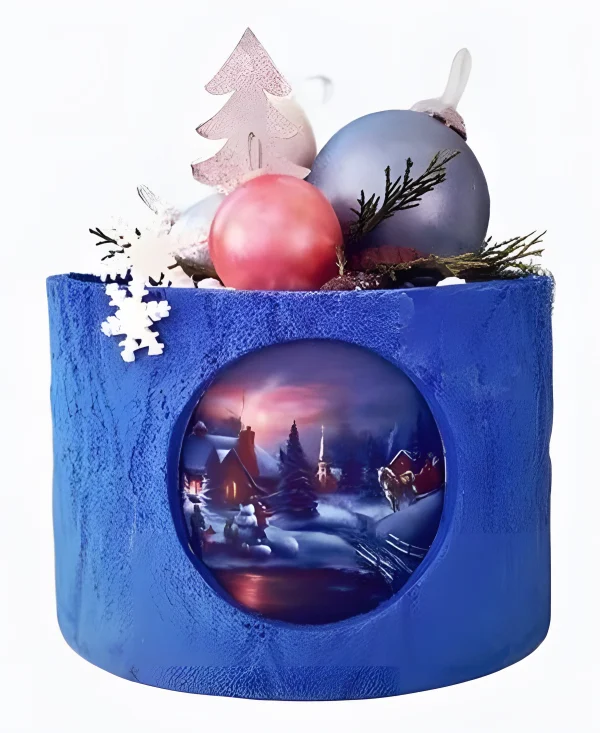 Торт Окно в зимнюю ночь Фото