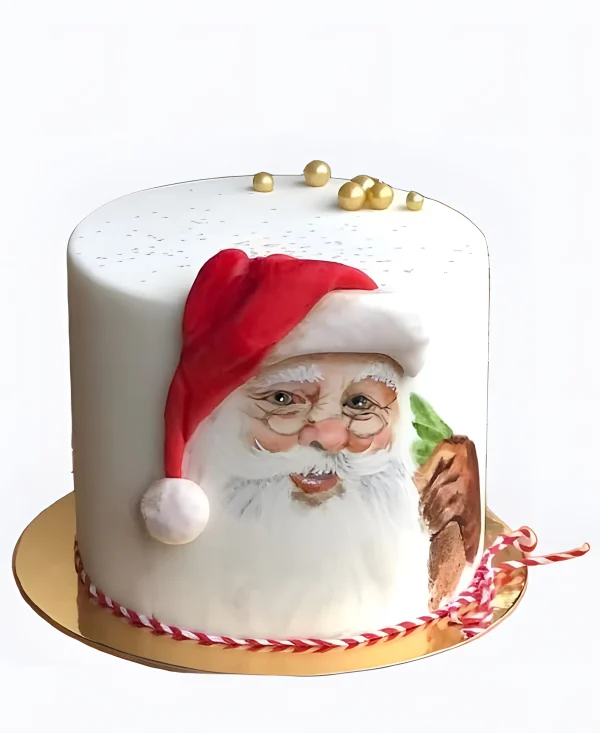 Торт Портрет Санты Фото