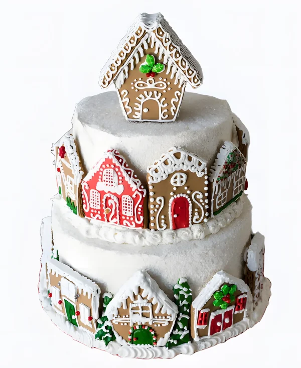 Торт Пряничная деревня Фото