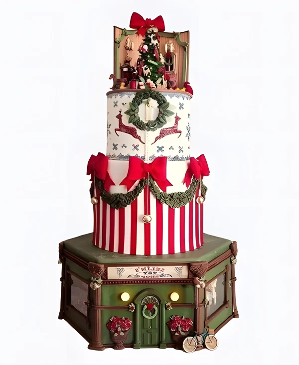 Торт Рождественская витрина Фото