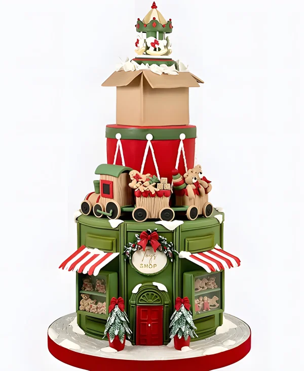 Торт Рождественский магазин игрушек Фото