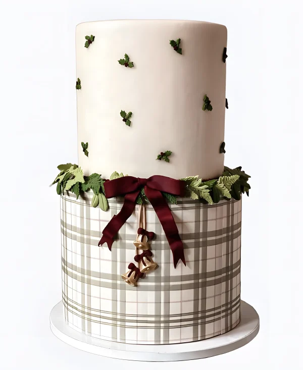 Торт Рождество в клетку Фото