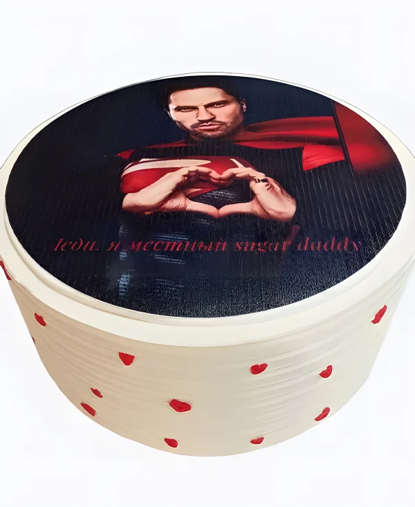 Торт Сердце в кадре Фото