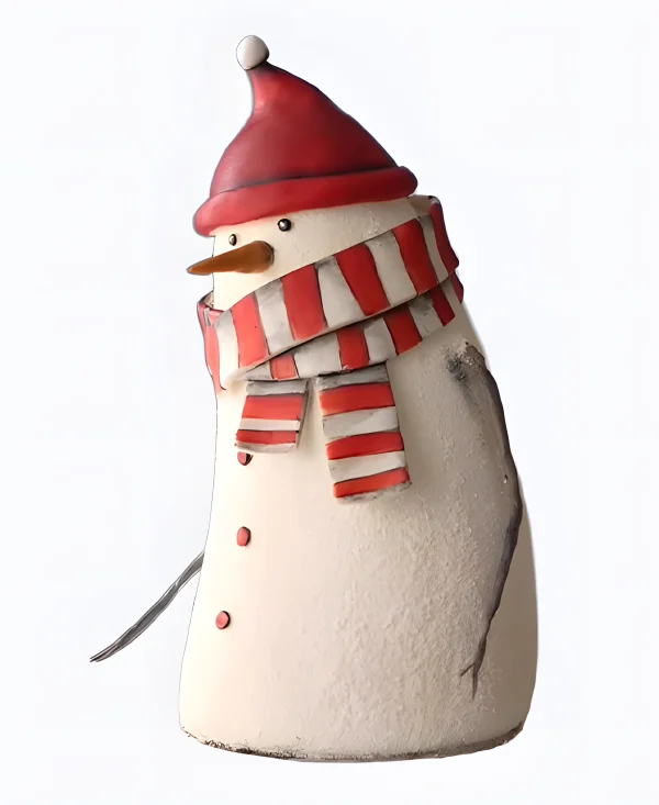 Торт Снеговик в красной шапке Фото