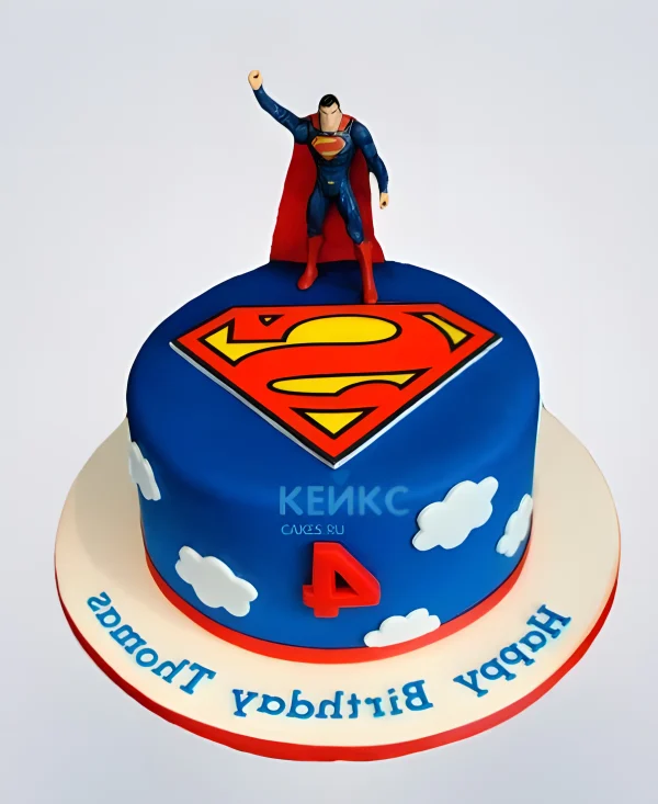 Торт Супермен для мальчика Фото