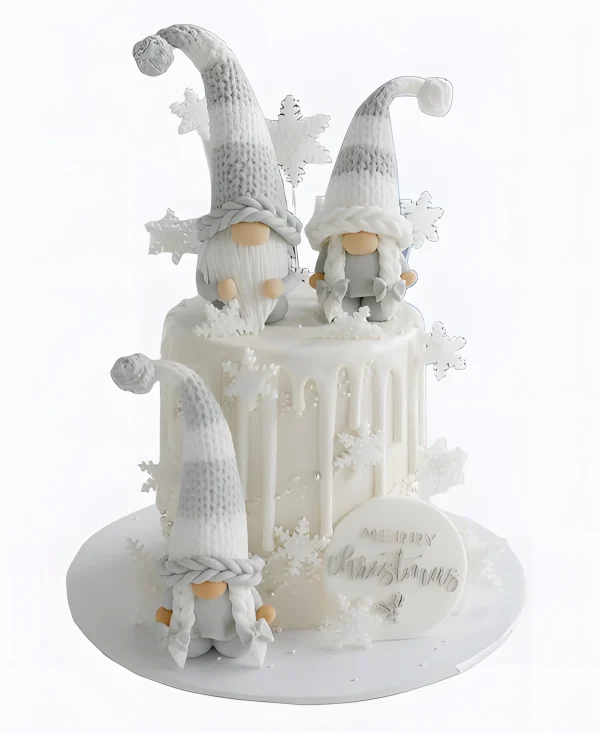 Торт Три гнома в сугробах Фото