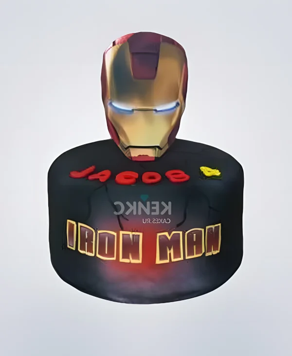 Торт Железный человек на 4 года мальчику Фото