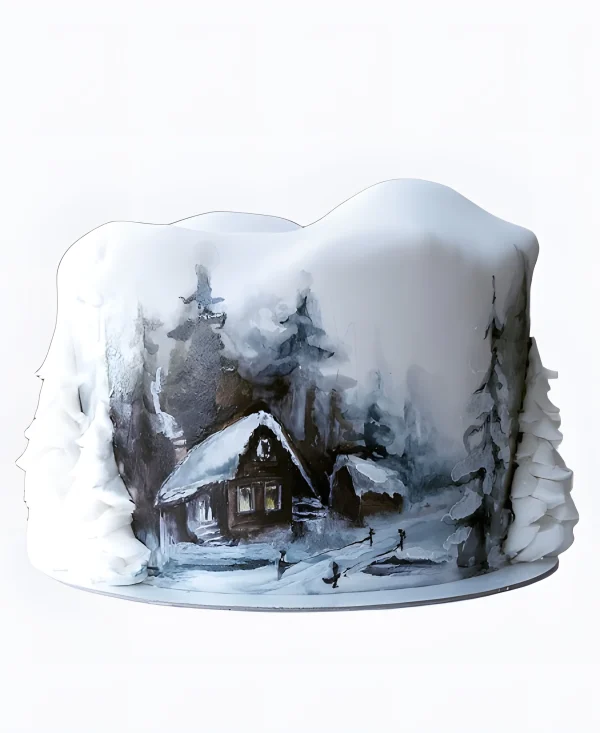 Торт Зимняя избушка Фото