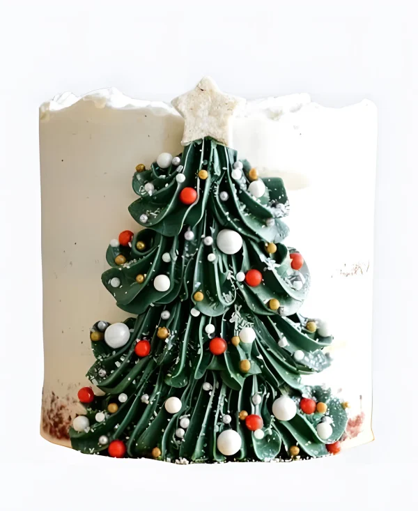 Торт Зимняя кремовая ёлка Фото