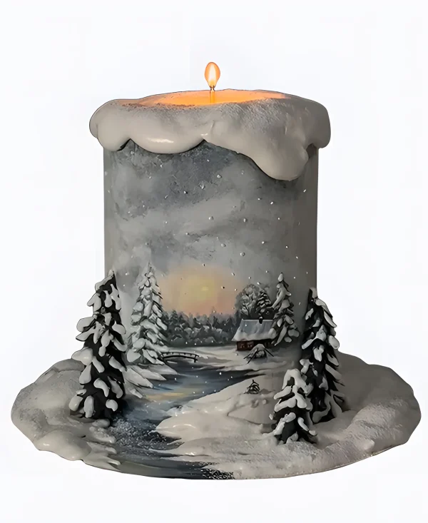 Торт Зимняя свеча Фото