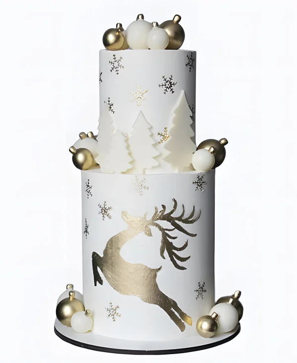 Торт Золотой олень и шары Фото