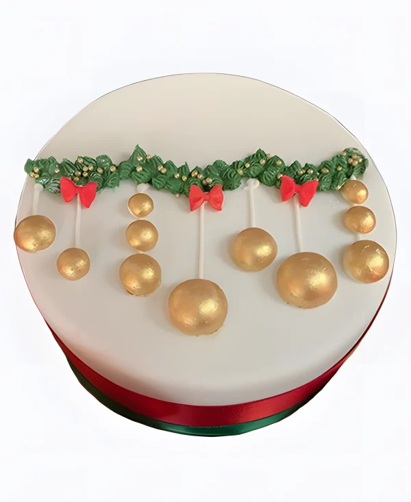 Торт Золотые шары на ветках Фото