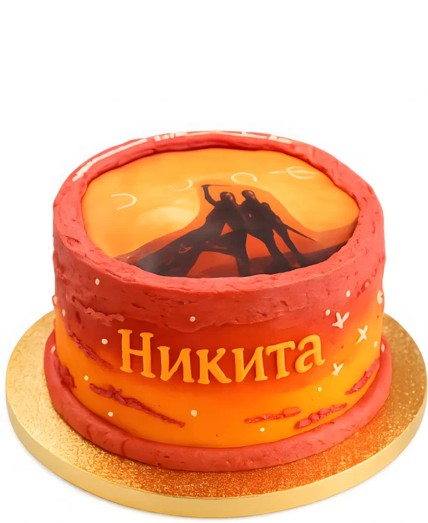 Кремовый торт по художественному фильму Дюна Фото