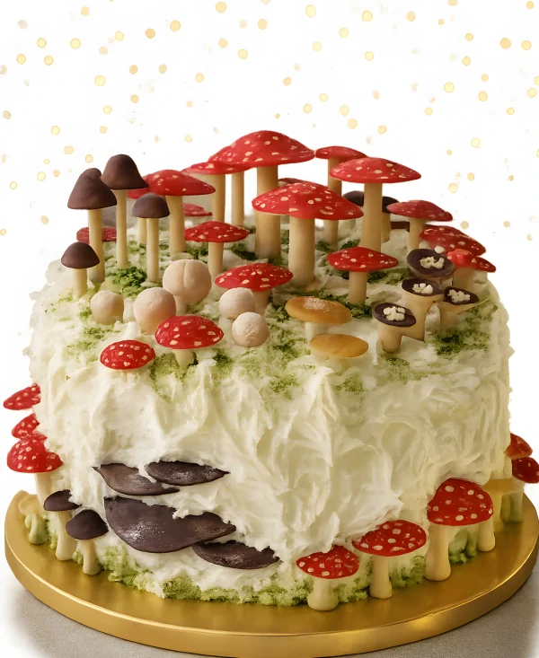 Торт лесная поляна для грибника Фото