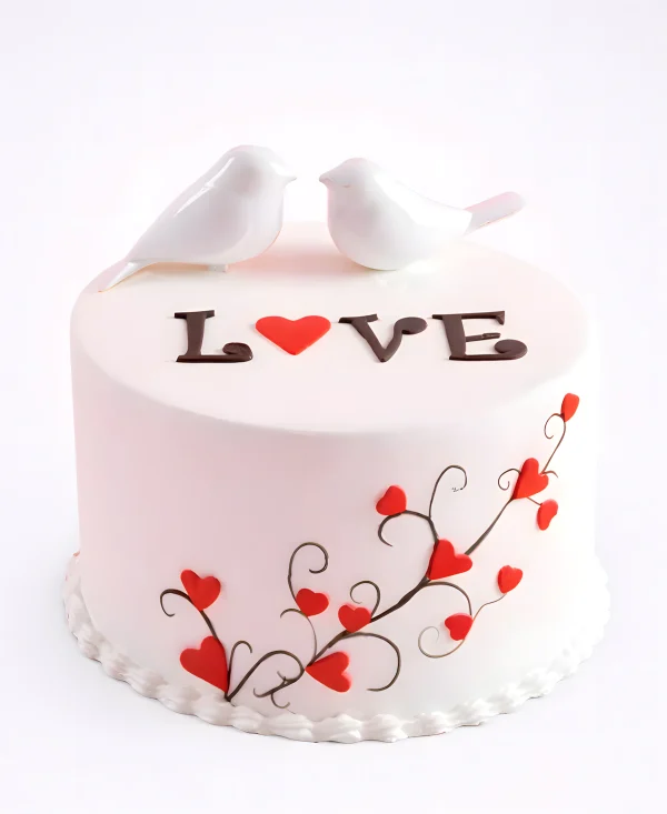 Милый торт с надписью love Фото