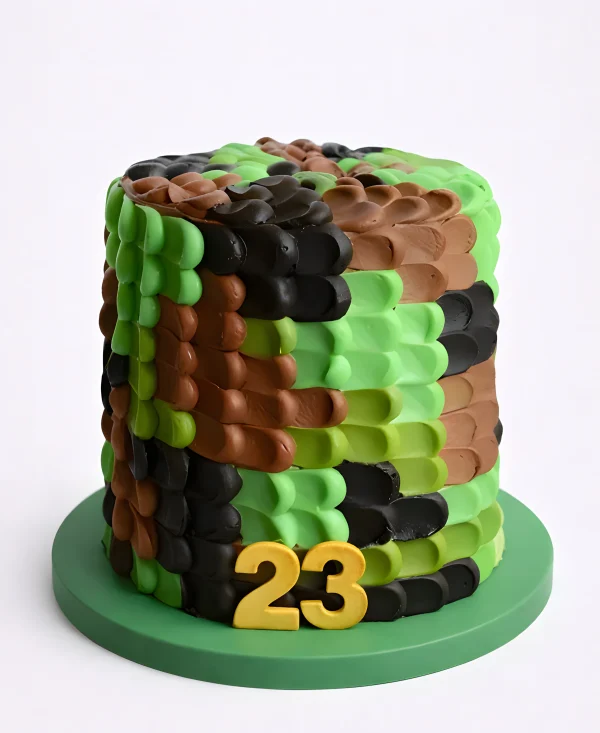 Камуфляжный торт на День Защитника Отечества Фото