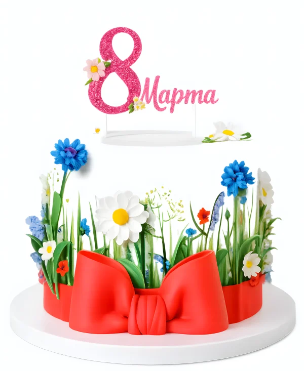 Торт с 8 марта Фото