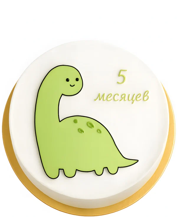 Бенто-торт с динозавром Фото