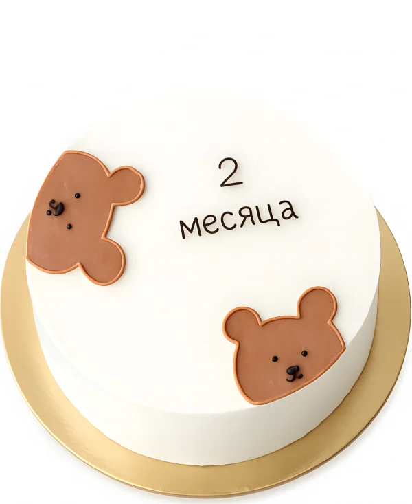 Бенто-торт с медведями Фото