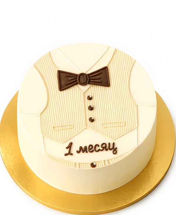 Бенто-торт с рисунком костюма на 1 месяц Фото