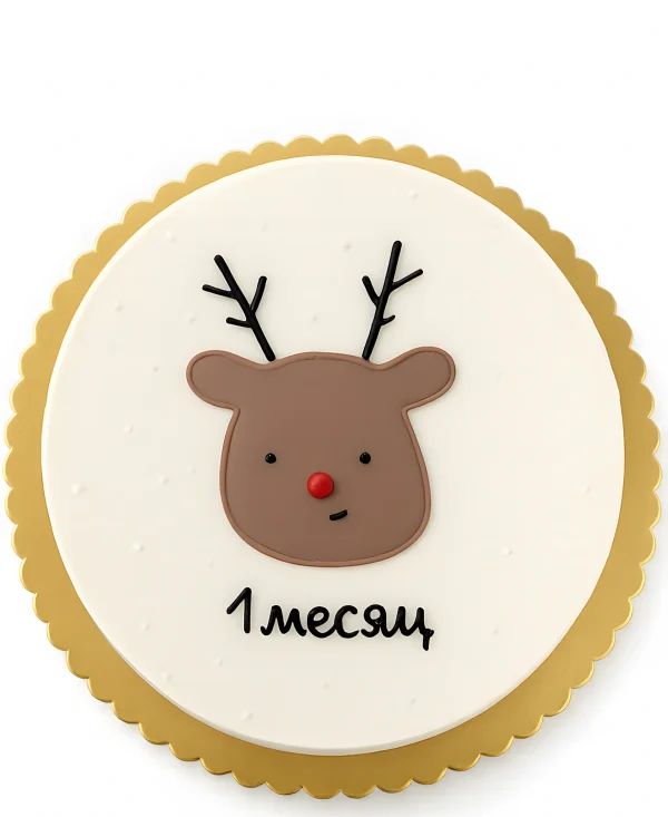 Бенто-торт с рисунком оленя Фото