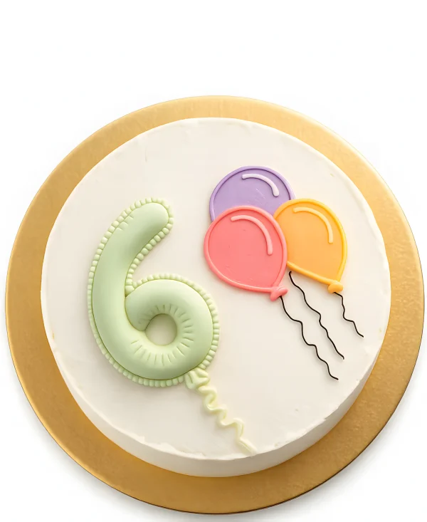 Бенто-торт с шариками на 6 месяцев Фото