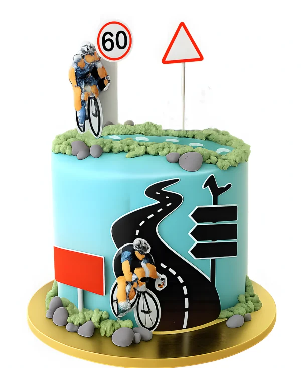 Торт профессиональному велосипедисту Фото