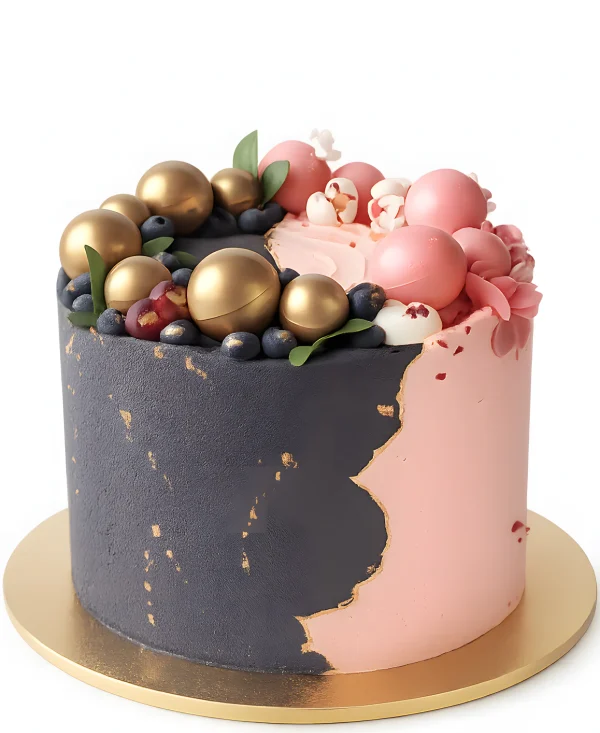 Нежный торт на праздник отцу и дочке Фото