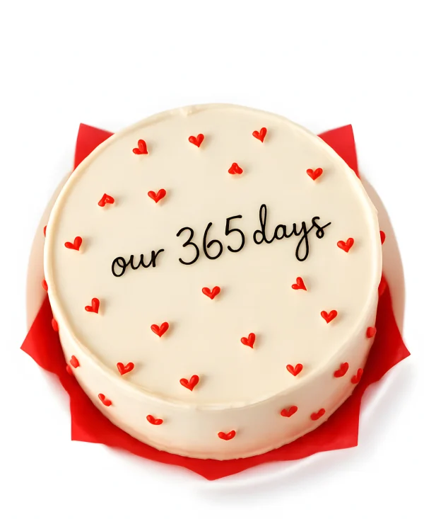 Торт на годовщину ситцевой свадьбы 1 год 365 дней Фото