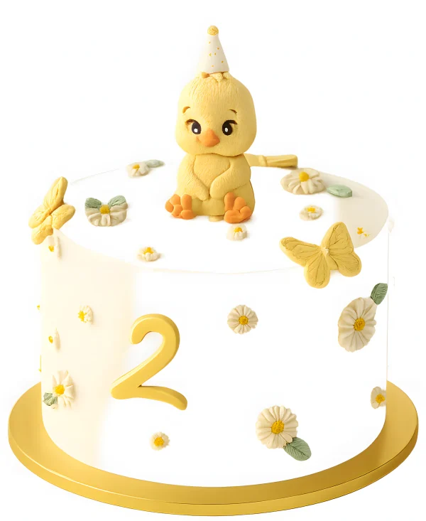 Торт с цыпленком Фото