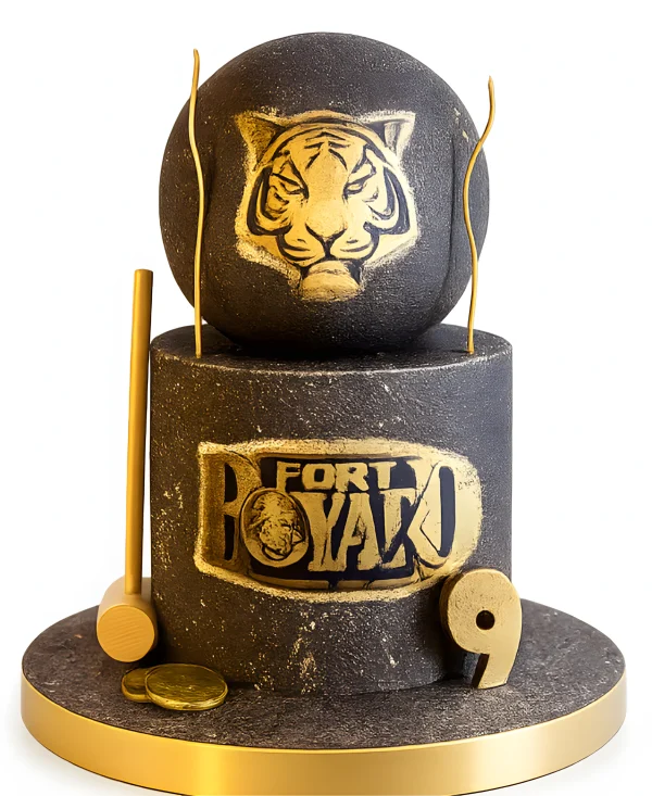 Торт с рисунком тигра Форт Боярд Фото