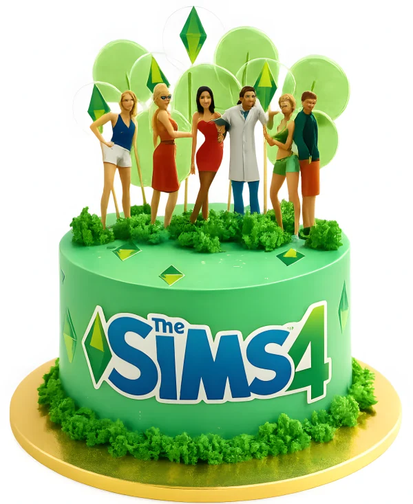 Яркий торт с леденцами Фото